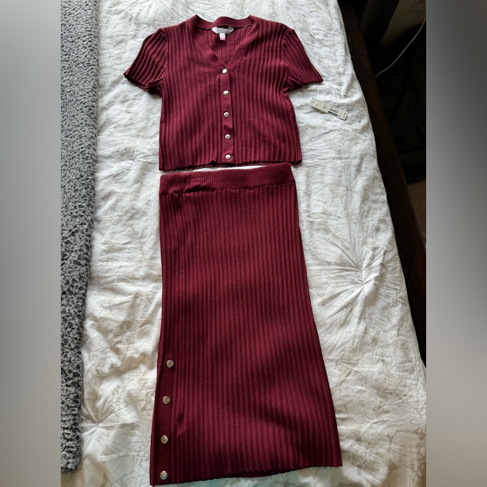 two piece skirt set